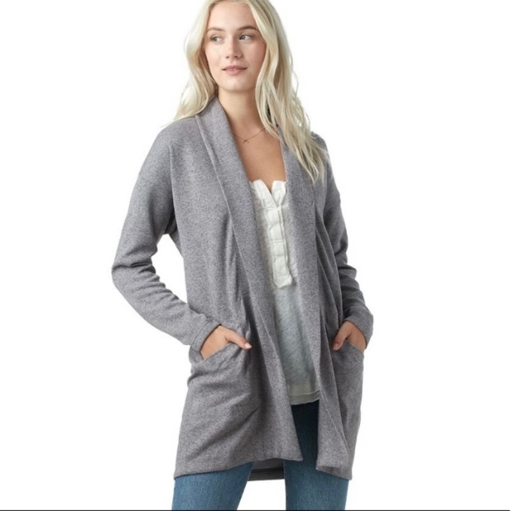 Arc'teryx Women's Heather Gray Open-Front Cardigan
